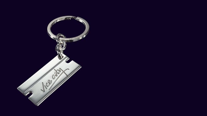 Vice City Razor Blade Keychain — © Rockstar Games